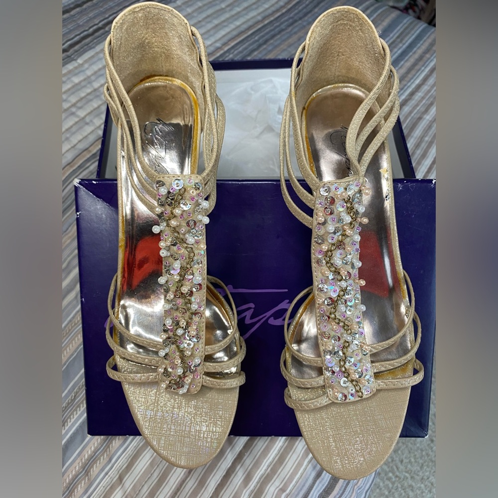 Cute Beaded Wedding Shoes